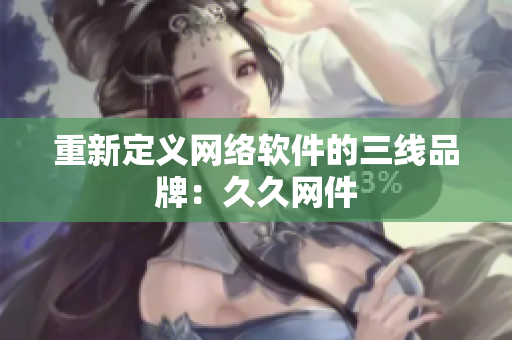 重新定义网络软件的三线品牌：久久网件