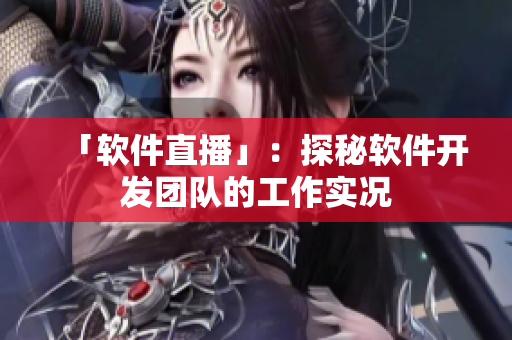 「软件直播」：探秘软件开发团队的工作实况