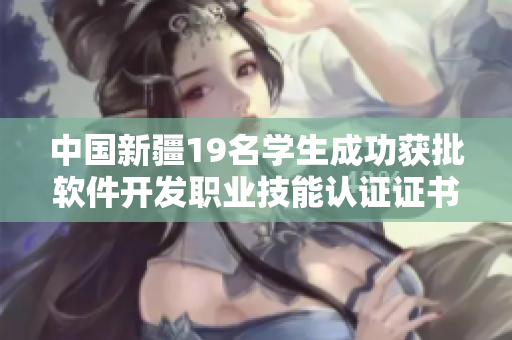 中国新疆19名学生成功获批软件开发职业技能认证证书