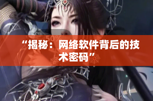 “揭秘：网络软件背后的技术密码”