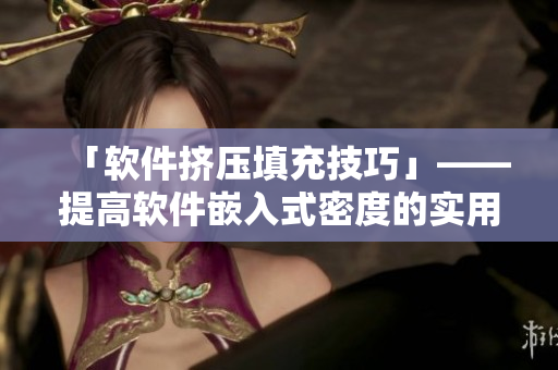 「软件挤压填充技巧」——提高软件嵌入式密度的实用指南