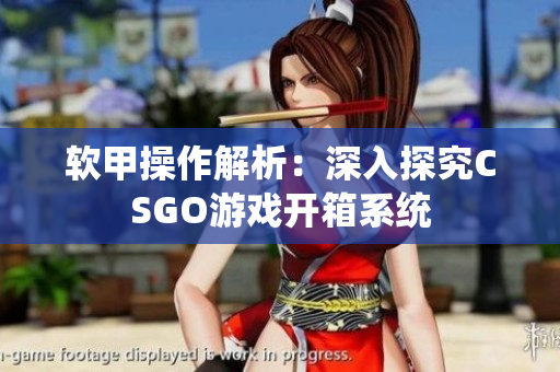 软甲操作解析：深入探究CSGO游戏开箱系统