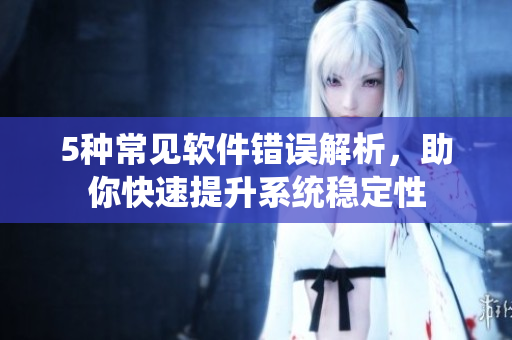 5种常见软件错误解析，助你快速提升系统稳定性