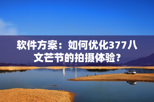 软件方案：如何优化377八文芒节的拍摄体验？