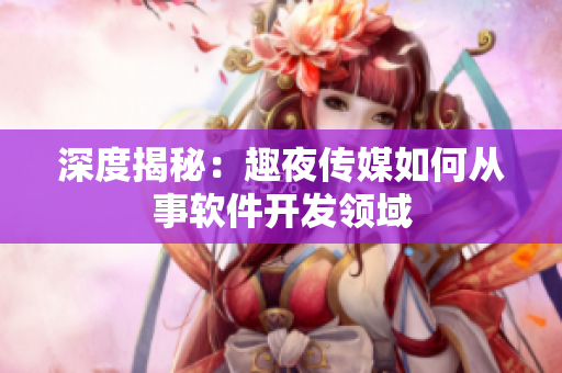 深度揭秘：趣夜传媒如何从事软件开发领域