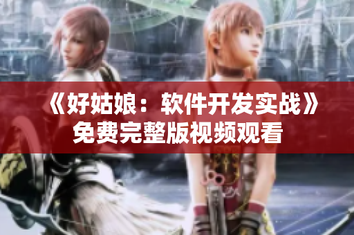 《好姑娘：软件开发实战》免费完整版视频观看