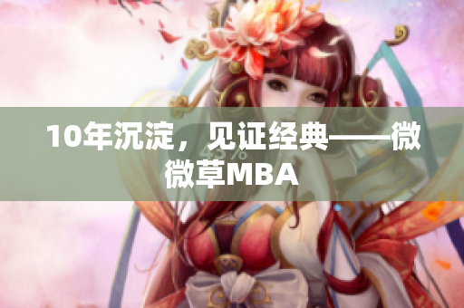 10年沉淀，见证经典——微微草MBA
