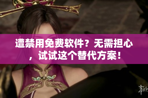 遭禁用免费软件？无需担心，试试这个替代方案！