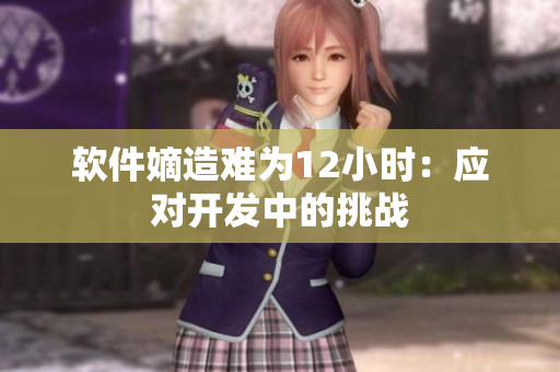 软件嫡造难为12小时：应对开发中的挑战