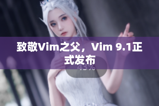 致敬Vim之父，Vim 9.1正式发布
