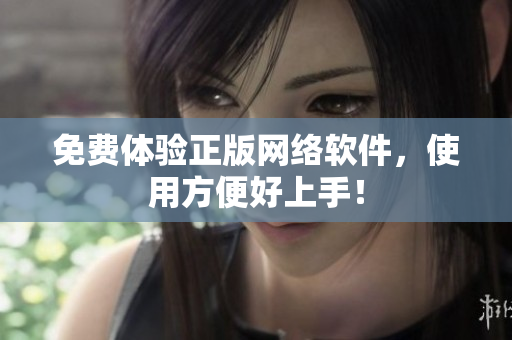 免费体验正版网络软件，使用方便好上手！
