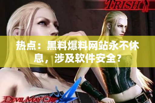 热点：黑料爆料网站永不休息，涉及软件安全？
