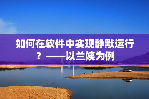 如何在软件中实现静默运行？——以兰姨为例