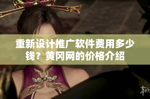 重新设计推广软件费用多少钱？黄冈网的价格介绍