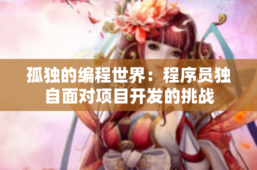 孤独的编程世界：程序员独自面对项目开发的挑战