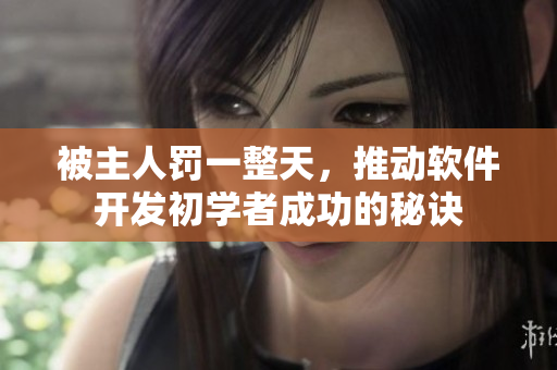 被主人罚一整天，推动软件开发初学者成功的秘诀