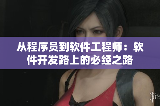 从程序员到软件工程师：软件开发路上的必经之路