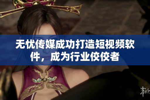 无忧传媒成功打造短视频软件，成为行业佼佼者