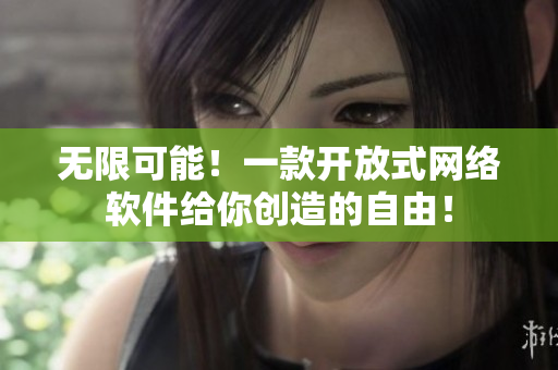 无限可能！一款开放式网络软件给你创造的自由！