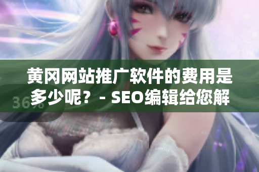 黄冈网站推广软件的费用是多少呢？- SEO编辑给您解答