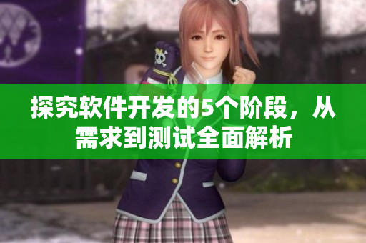 探究软件开发的5个阶段，从需求到测试全面解析