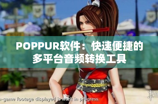 POPPUR软件：快速便捷的多平台音频转换工具