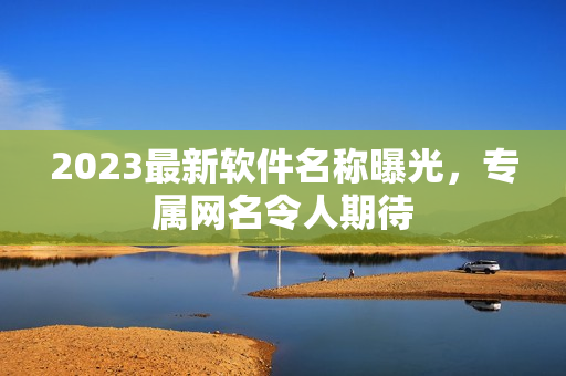 2023最新软件名称曝光，专属网名令人期待