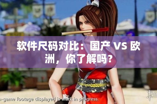 软件尺码对比：国产 VS 欧洲，你了解吗？