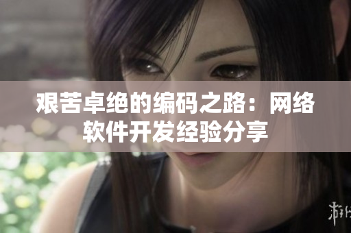 艰苦卓绝的编码之路：网络软件开发经验分享