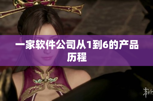 一家软件公司从1到6的产品历程