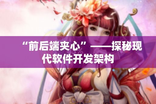 “前后端夹心”——探秘现代软件开发架构