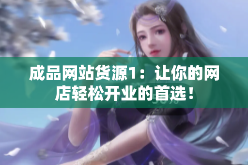 成品网站货源1：让你的网店轻松开业的首选！
