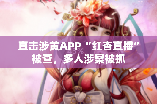 直击涉黄APP“红杏直播”被查，多人涉案被抓