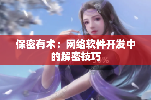 保密有术：网络软件开发中的解密技巧