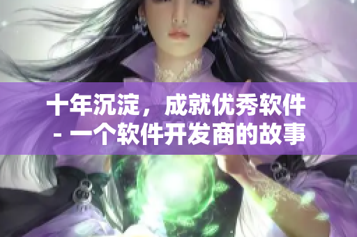 十年沉淀，成就优秀软件 - 一个软件开发商的故事
