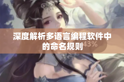 深度解析多语言编程软件中的命名规则