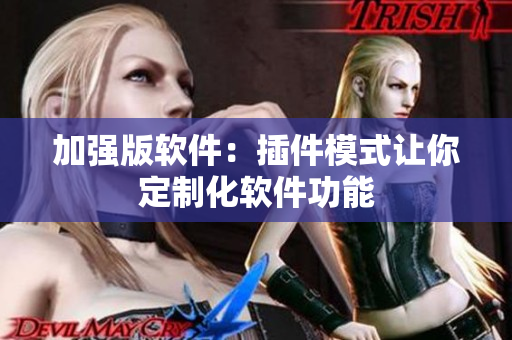 加强版软件：插件模式让你定制化软件功能