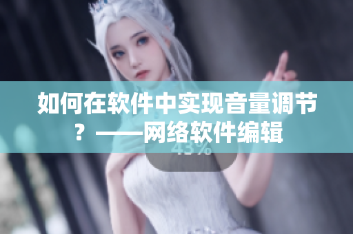 如何在软件中实现音量调节？——网络软件编辑