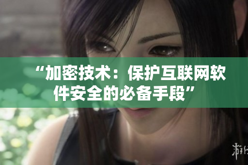 “加密技术：保护互联网软件安全的必备手段”