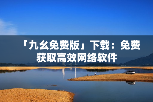 「九幺免费版」下载：免费获取高效网络软件