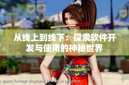 从线上到线下：探索软件开发与使用的神秘世界