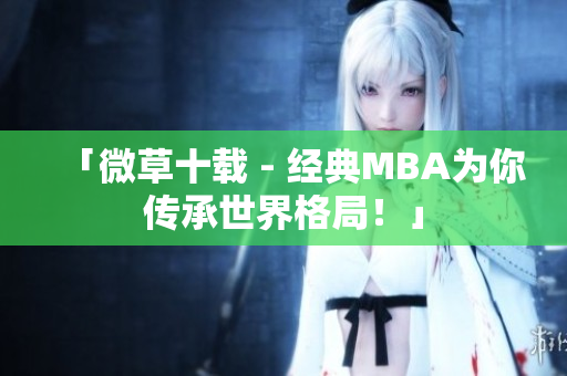 「微草十载 - 经典MBA为你传承世界格局！」