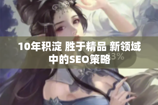 10年积淀 胜于精品 新领域中的SEO策略