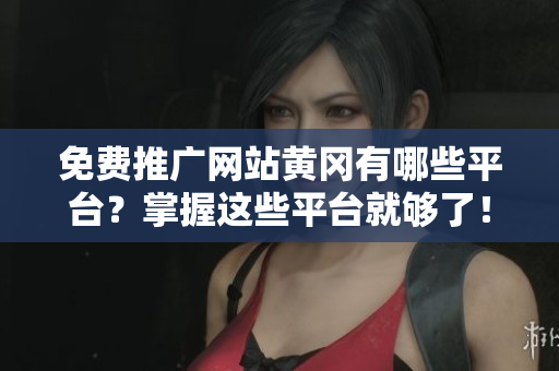 免费推广网站黄冈有哪些平台？掌握这些平台就够了！
