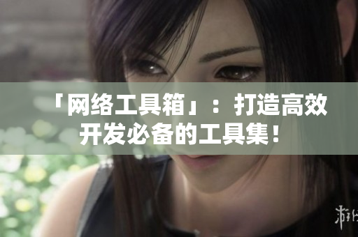 「网络工具箱」：打造高效开发必备的工具集！