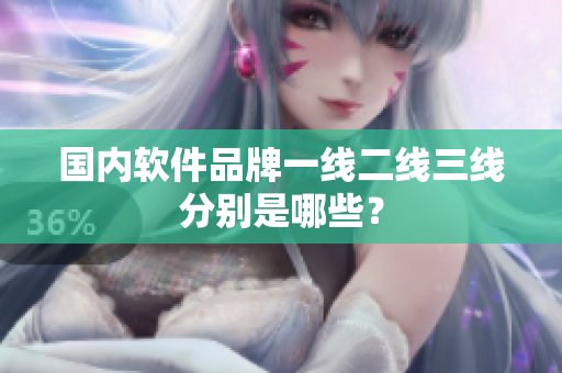 国内软件品牌一线二线三线分别是哪些？