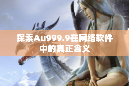 探索Au999.9在网络软件中的真正含义