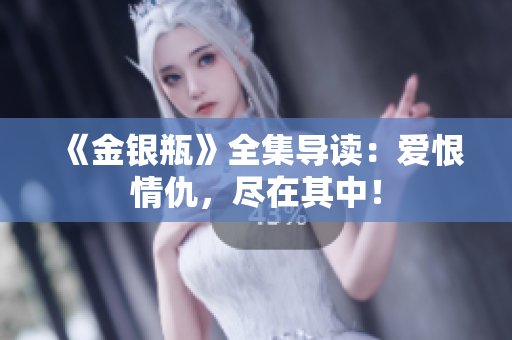 《金银瓶》全集导读：爱恨情仇，尽在其中！