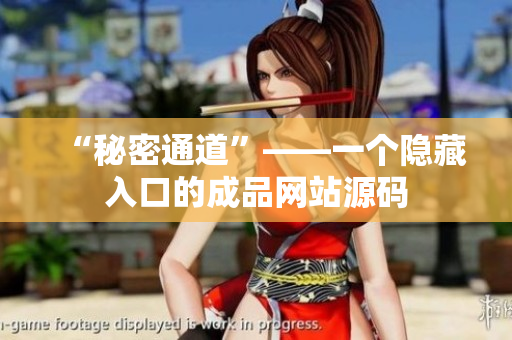 “秘密通道”——一个隐藏入口的成品网站源码