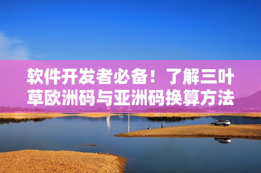 软件开发者必备！了解三叶草欧洲码与亚洲码换算方法